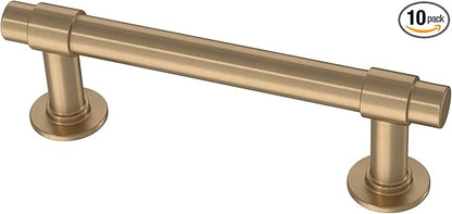Franklin Brass Francisco (10-Pack) Cabinet Handles 3" Hole Center Pulls | Champagne Bronze Hardware Kitchen Door, Drawers, Dressers, Furniture P29520Z-CZ-B