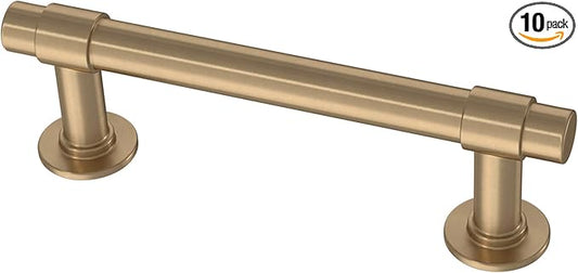 Franklin Brass Francisco (10-Pack) Cabinet Handles 3" Hole Center Pulls | Champagne Bronze Hardware Kitchen Door, Drawers, Dressers, Furniture P29520Z-CZ-B