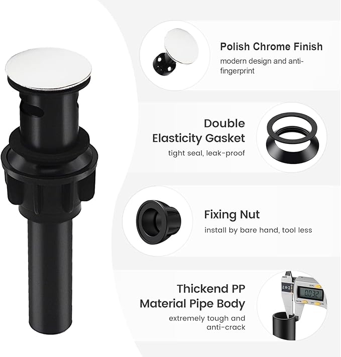 Bathroom Faucet 3 Hole, Chrome Waterfall Bathroom Faucets, 8 Inch Widespread Modern Bathroom Sink Faucet & Parts, Wide Spread Touch On Three Hole 2 Handle Bathroom Vanity Mixer