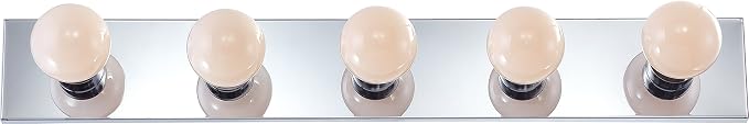 Nuvo Lighting SF77/196 Transitional Five Light Vanity in Chrome Finish