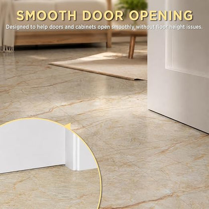 Marble Grain 12x12 Peel and Stick Floor Tile, Warm Sandstone, 10 PCS | NO Grout, NO Mess, For Kitchen Backsplash, Bathroom Update, Non-Slip & Scratch-Resistant