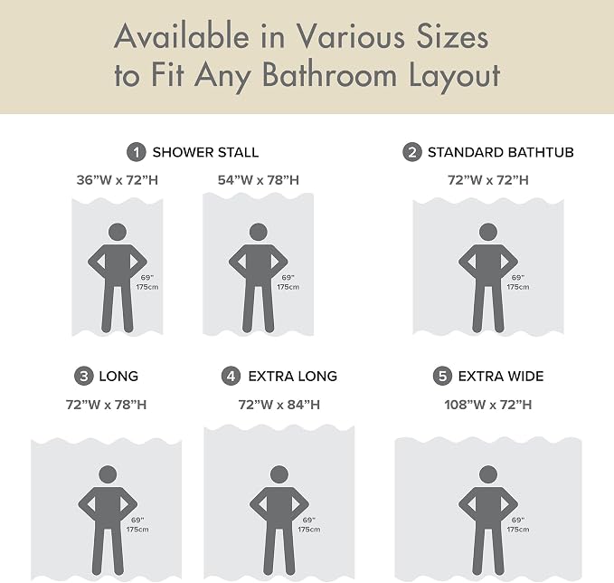 Madison Park Spa Waffle Shower Curtain for Bathroom, 72 x 72, Cream | Striped, Pieced Fabric Design, 3M Scotchgard Moisture Management, Hotel Quality, Modern, for Bathroom, OEKO-TEX Certified