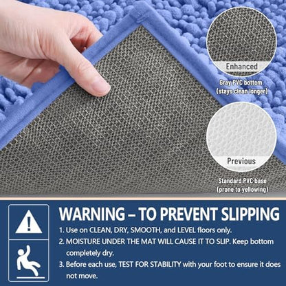 Arotive Bathroom Rugs Mat 36x24, Soft Absorbent Chenille Shaggy Bath Mat