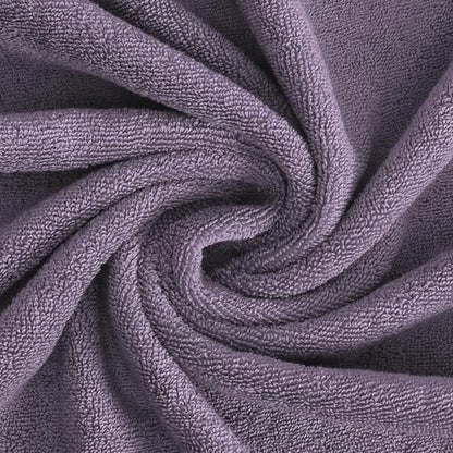 Feather & Stitch 100% Cotton 625 GSM Bath Towel Set of 6, Ultra Soft Highly Absorbent 2 Bath Towels, 2 Hand Towels & 2 Washcloth - Luxury Quick Dry Shower Towels (Grape)