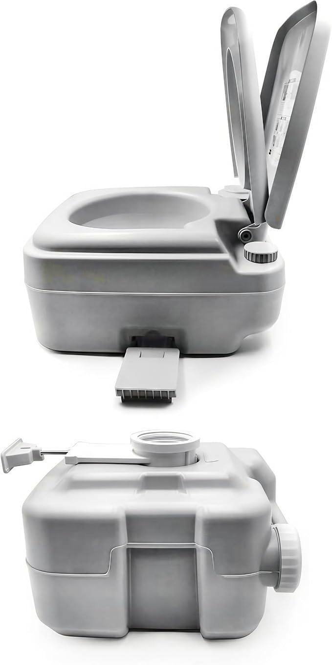 HTTMT- ET-Toilet001-5 Gallon 20L Portable Toilet Flush Travel Camping Outdoor/Indoor Potty Commode