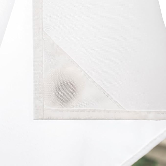 RiverDream Heavyweight Waffle No Hook Shower Curtain with Liner,Linen,71x74 | Dotted Waffle,Snap-in Liner,Heavy Duty,Quick Dry,Mesh Top Window,With Bottom Magnets,Hotel-Grade,Washable,Standard Size
