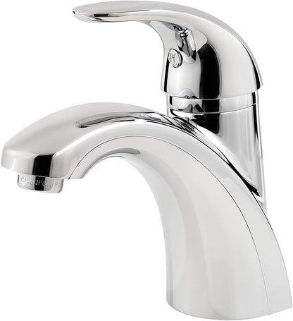 Pfister Parisa Bathroom Sink Faucet, Single Control, 1-Handle, Single Hole, Polished Chrome Finish, LF042PRCC