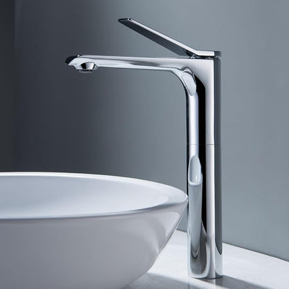 Bathroom Water Faucet Single Hole Faucet for Bathroom Sink Single Handle Hot and Cold Chrome