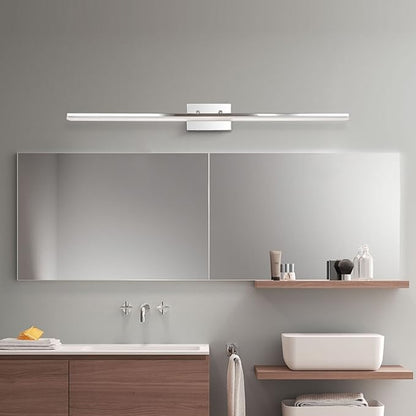 mirrea 48in Modern LED Vanity Light for Bathroom Lighting Dimmable 46w Chromed (Warm White 3000K)