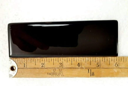 Black 2x6 in Ceramic Tile Bullnose Trim Edge 2 x 6 inch American Olean Box 10 Piece