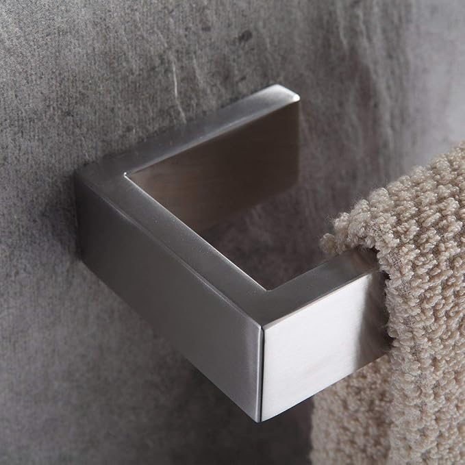 Fapully Four Piece Bathroom Accessories Set Stainless Steel Brushed Nickel | Wall Mounted,Towel Bar Set