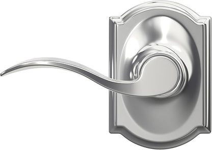 SCHLAGE Trim with SCHLAGE Hall and Closet Lever, Bright Chrome (F10 ACC 625 CAM)
