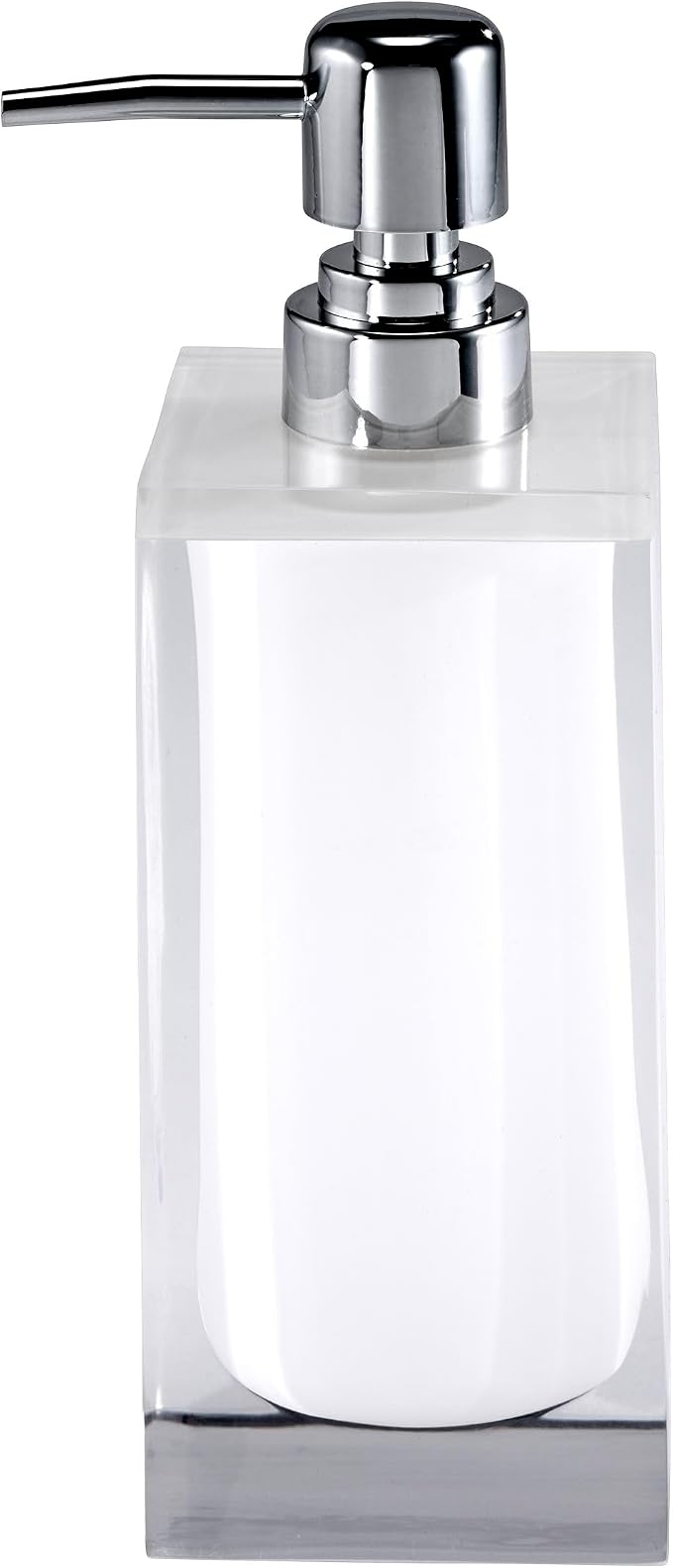 Izod - Bathroom Set, 3pc Countertop Accessories, Vanity Tray, Covered Jar & Lotion Pump, Modern Home Decor, Dorm Room Essentails (Marina Collection, White)