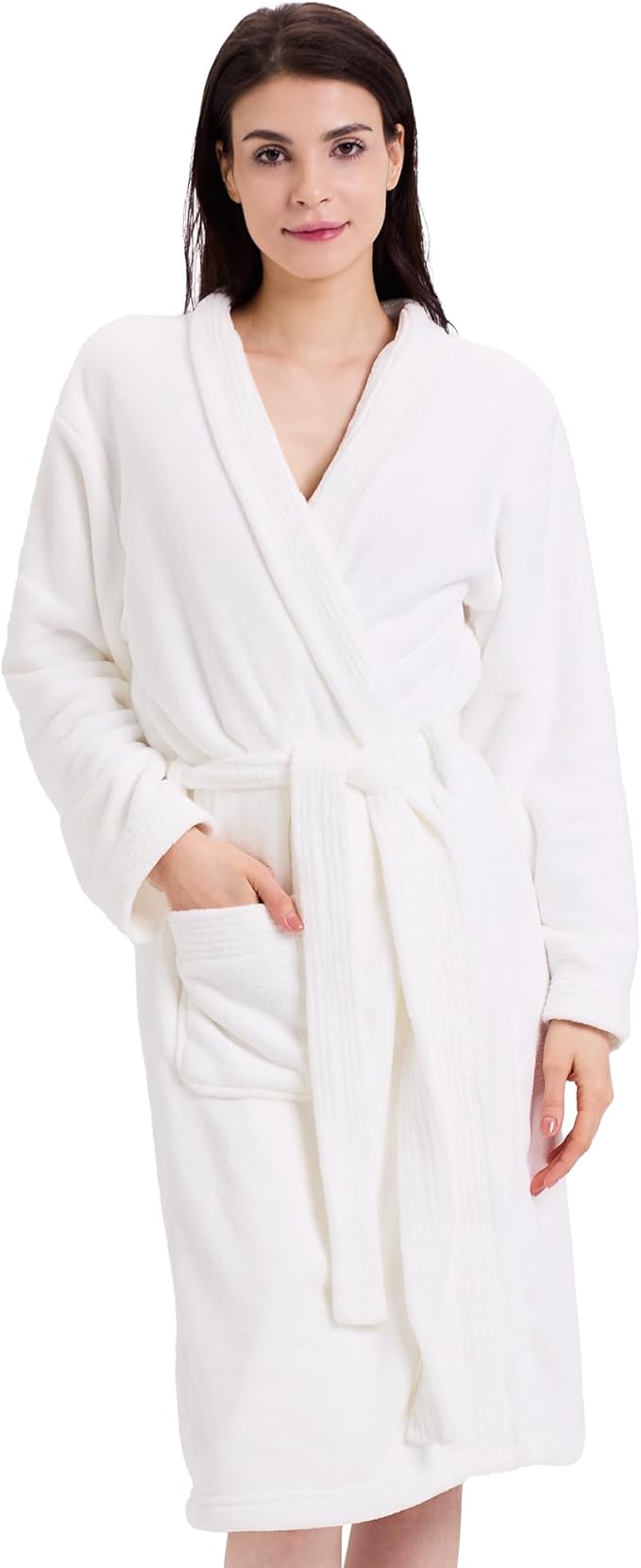 Towel Robe for Women – Soft Absorbent Kimono Bathrobe, Quick-Dry Spa Shower & Hotel Use