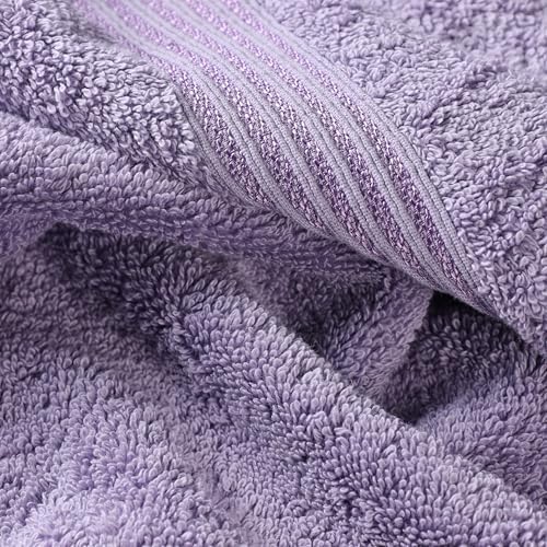 Superior Egyptian Cotton 2-Piece Bath Sheet Towel Set, Oversized Body Towels For Adults And Kids, Large Towel For Bath, Shower, Guest Bathroom, Spa, Gym, Resort, Essentials, Airbnb, Royal Purple