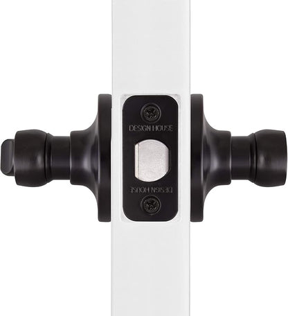 Design House 778902 Springdale Privacy Bed and Bath Door Lever Matte Black