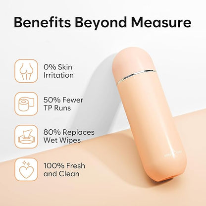 Easy@Home Portable Travel Bidet: Peri Bottle for Postpartum Care - Handheld Sprayer Kit with 380mL (12.8 oz) Capacity Bottle - Personal Hygiene Water Spray for Women & Men | BPA-Free | EPB-01 Brown