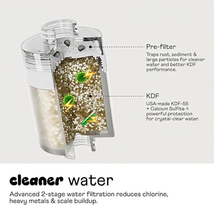 sproos! - Handheld Showerhead, High Performance Filtration, Yellow | Healthier Hair and Skin - DIY Installation - Renter Friendly - 3 Spray Functions - 70 Inch Hose - High Pressure Performance