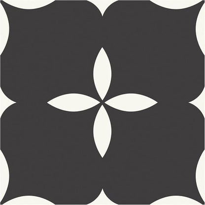 MORCART Peel and Stick Floor Tile Star Waterproof Vinyl Flooring DIY Flooring for Bathroom, Kitchen, Fireplace, Pet House, Stairs, Bedrooms, Wall, Store(20PCS,7.87" x 7.87",Black)