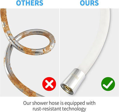 Extra Long Replacement Shower Hose Extension Handheld Shower Head Hose 118 Inches Flexible and Durable with Brass Insert and Nut rv shower head with hose