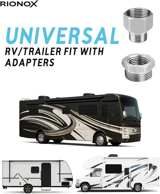 RV Handheld Bidet Sprayer Kit - Trailer, Motorhome, RV Bidet Sprayer, Adjustable Water Pressure Jet for Toilet, Easy Installation, Quality Internals, Leakproof Design, Quality Stainless Steel