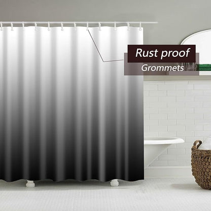 Shower Curtain Liner, Grey Lightweight Shower Curtain Liners, Plastic Shower Curtains, 72x72 inch PEVA Shower Liner with 12 Grommet Holes 3 Magnetic Weights