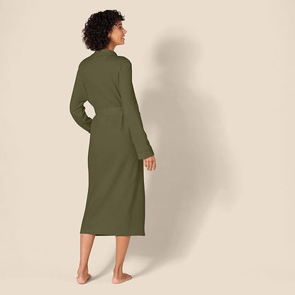 Amazon Essentials Women's Lightweight Waffle Full-Length Bath Robe (Available in Plus Size)
