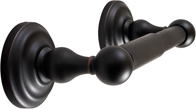 SENTO ROBIKI Bathroom Accessories Set, Bath Hardware, Includes Robe Hook, Toilet Paper Holder, Towel Ring, 18” & 24” Towel Bar, Duty Metal Bath Hardware Set Wall Mounted (5-Piece, Oil-Rubbed Bronze)