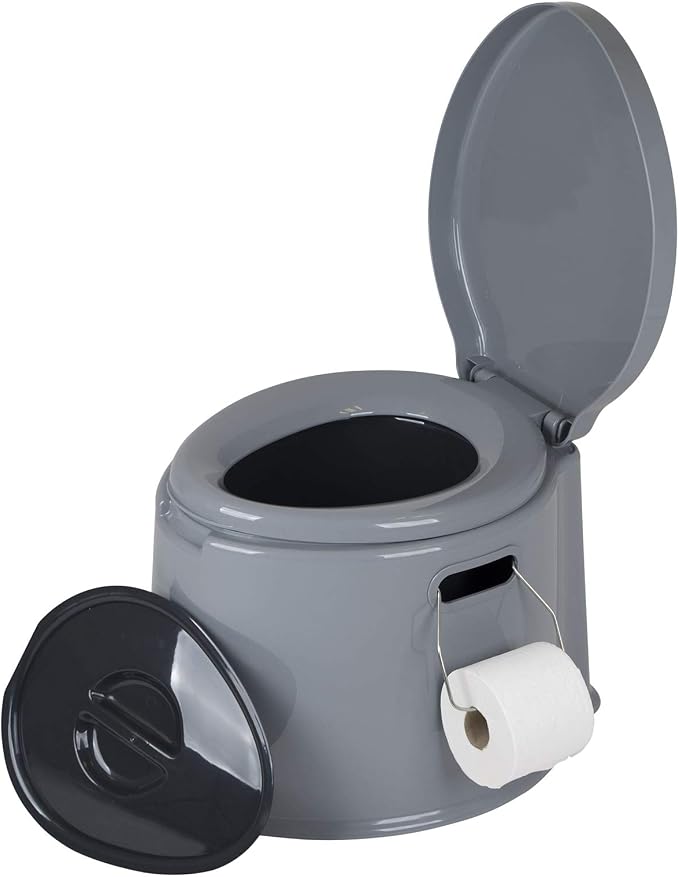 Bo-Camp - Portable Toilet - 7 liters - Grey
