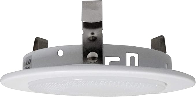 NICOR Lighting 4 inch White Shower Trim with Glass Albalite Lens, for 4 inch Housings (19509WH)