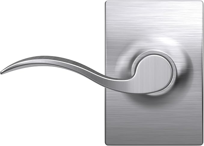 SCHLAGE Century Trim with Accent Hall and Closet Lever, Satin Chrome (F10 ACC 626 CEN)