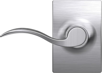 SCHLAGE Century Trim with Accent Hall and Closet Lever, Satin Chrome (F10 ACC 626 CEN)