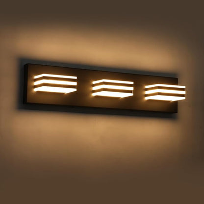 Black Vanity Lights for Bathroom Light Fixtures (3-Light, 20-Inch) Adjust 3 Colors Modern Bath Lighing Fixture Over Mirror LED Vanity Lighting