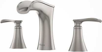 Pfister Jaida Bathroom Sink Faucet, 8-Inch Widespread, 2-Handle, 3-Hole, Spot Defense Brushed Nickel Finish, LF049JDGS