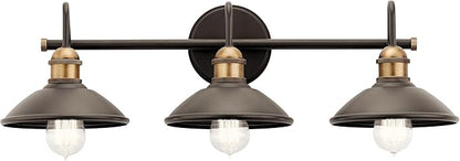 Kichler Lighting Clyde 26.25" 3 Light Vanity Light in Olde Bronze®