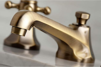 Kingston Brass KS4463BX 8 in. Widespread Bathroom Faucet, Antique Brass