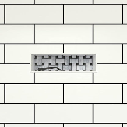 Tile Redi USA Niche Single Recessed Shower Shelf – Black, One Inner Shelf, 16-Inch Width x 6-Inch Height x 4-Inch Depth (RN166S-BI)