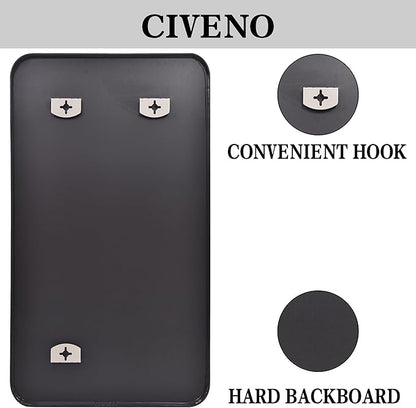 Large Bathroom Mirror 72x36 inch, Black Rectangle Mirrors with Metal Frame, Rounded Corner Rectangular Mirror for Bathroom, Oversized Wall Mounted Mirror for Over Sinks Living Room Bedroom