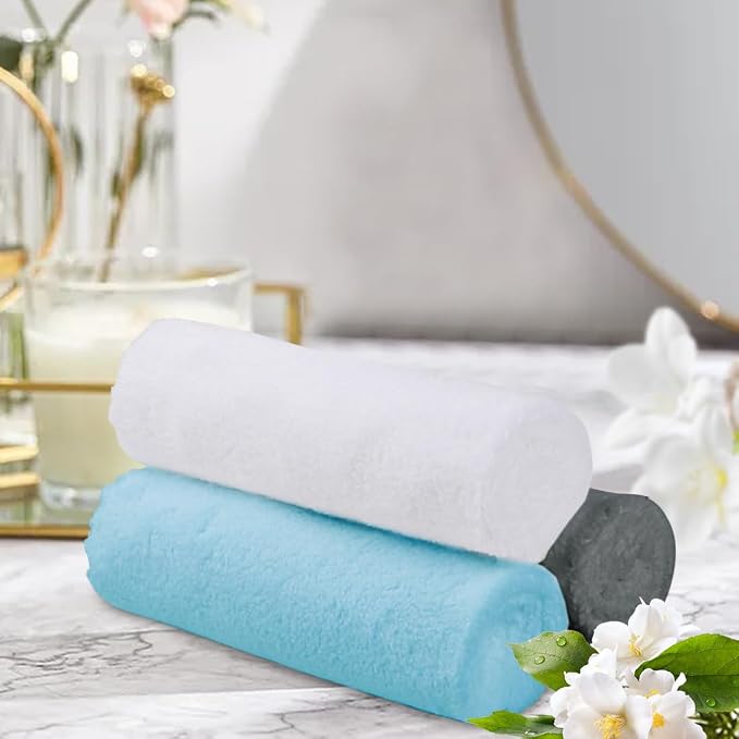 Orighty Ultra Soft Washcloths 48 Pack, Premium Microfiber Towel Sets 12 x 12 inches, Absorbent and Quick Drying Coral Velvet Washcloth, Versatile Wash Cloth for Bathroom, Hotel, and Gym (Multi-Colors)