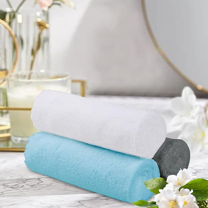 Orighty Ultra Soft Washcloths 48 Pack, Premium Microfiber Towel Sets 12 x 12 inches, Absorbent and Quick Drying Coral Velvet Washcloth, Versatile Wash Cloth for Bathroom, Hotel, and Gym (Multi-Colors)