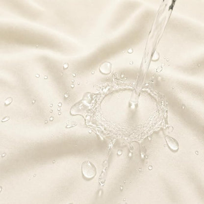 Waterproof Fabric Shower Curtain Liner, TPU Coated, PEVA-Free & Odorless, Hotel Quality, 3 Magnets, Rust-Proof Metal Grommets, Machine Washable, Cream, 72x72 Inch