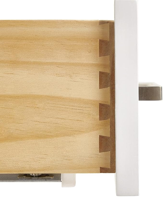 ARIEL Cambridge 54-inch Bathroom Vanity Base Cabinet,Solid Wood, 2 Soft Closing Doors, 9 Dovetail Drawers, White