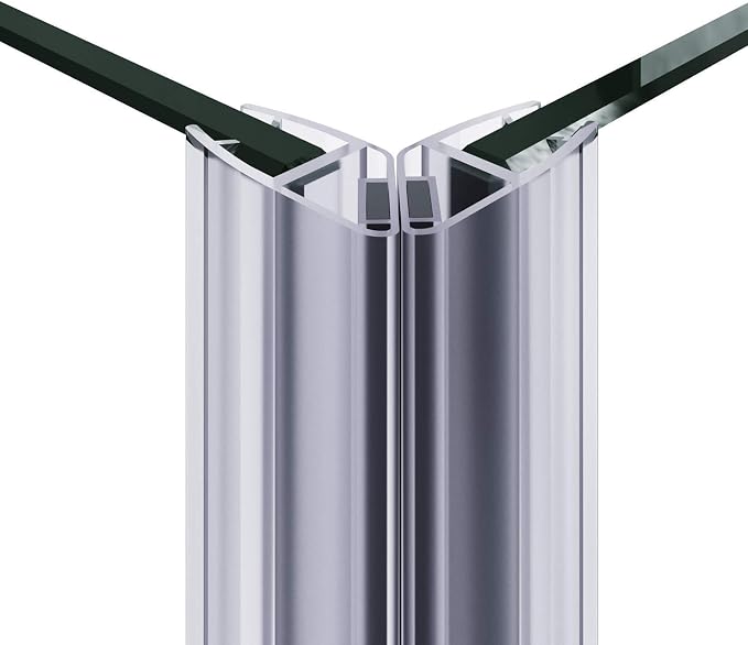 ELEGANT Corner Shower Enclosure 34'' D. x 34'' W. x 72'' H., Double Sliding Shower Door with 2 Stationary Panels, Shower Enclosure with 1/4'' Clear Glass, Brushed Nickel