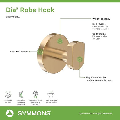Symmons 35AC4BUNDLEBBZ Bathroom-Hardware, 4 Pieces, Brushed Bronze