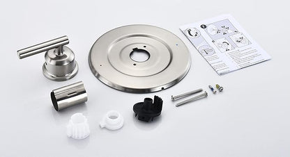 Tearel Shower Trim Kit for Moen T2901BN Brushed Nickel Shower Handle 2-Pack, Compatible with Moen Posi-Temp Valve Series, Solid Metal Construction, Repair Wobbly Handle or Bathroom Renovation