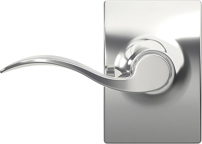 SCHLAGE Accent Lever with Century Trim Hall and Closet Lock in Bright Chrome