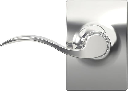 SCHLAGE Accent Lever with Century Trim Hall and Closet Lock in Bright Chrome