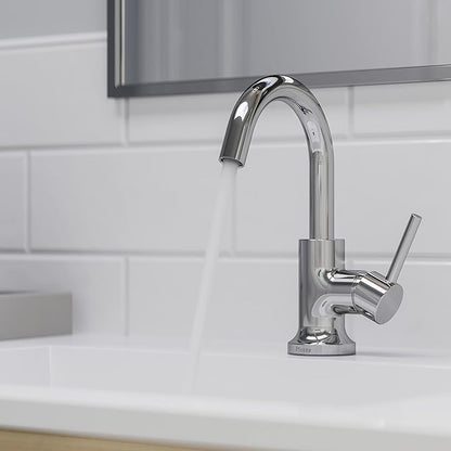 Pfister Zeelan Bathroom Sink Faucet, Single Control, 1-Handle, Single Hole, NSF Certified, Polished Chrome Finish, LF042ZLC