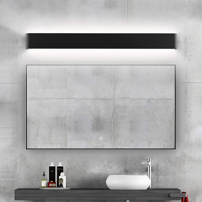 Ralbay Modern Black Bathroom Vanity Light 32.6inch Vanity Light for Bathroom 30W Up and Down Indoor Wall Lighting Fixtures Natural White 4000K