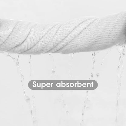 JML Microfiber Bath Towel Set, 4 Pack, 27" x 55", White | Soft, Super Absorbent, Fast Drying for Swimming, Pool, Salon Hair Wrap